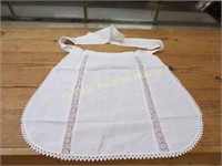 French Maid Hand Stitched Linen Apron
