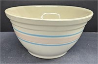 (F) McCoy Stoneware Mixing Bowl 6" By 12.25". See