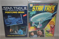 Vtg Whitman Star Trek Coloring Book + III Postcard