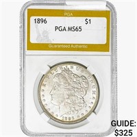 1896 Morgan Silver Dollar PGA MS65