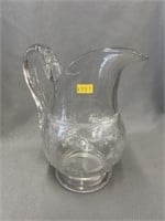 Lily Of The Valley Pattern Glass Pitcher