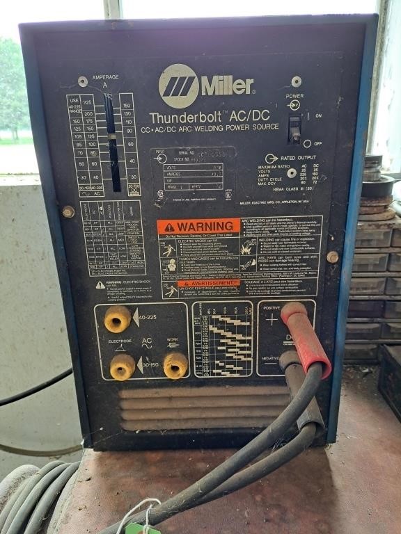 Miller thunderbolt AC/DC ARC Welder. 12" l x 14"