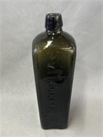 Van Marken & Co. Olive Green Glass Bottle