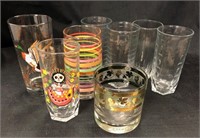 Mismatched glassware