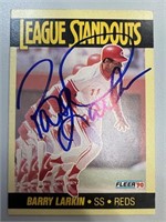 Reds Barry Larkin Signed Card with COA