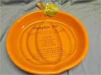 Pumpkin pie plate