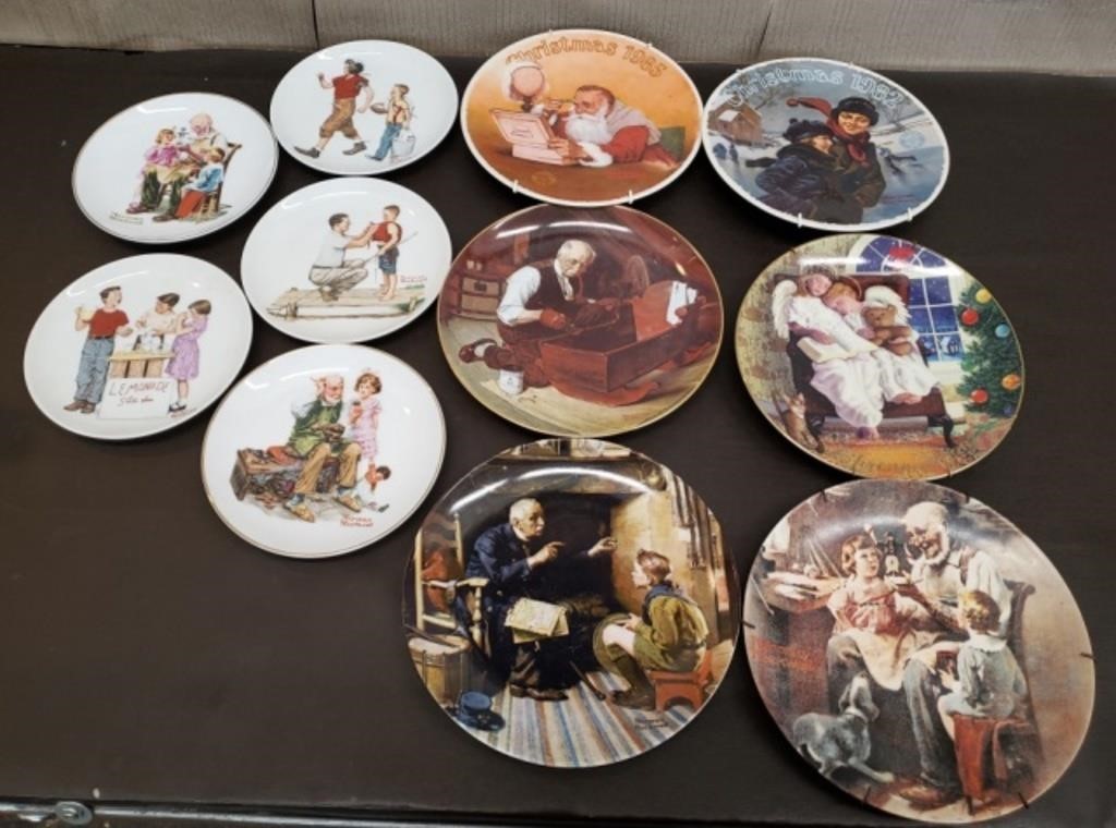 Lot of Norman Rockwell Collectible Plates