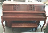 Kimball Upright Piano with Piano Bench