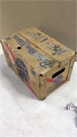 Pabst blue ribbon beer box and bottles -