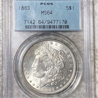 1883 Morgan Silver Dollar PCGS - MS64