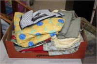 Large lot of blankets,linen,etc