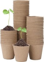 R1721 Oubest Peat Plant Pots for Plantings 3"