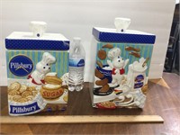 Danbury Mint Pillsbury Dough Boy Canisters