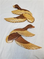 Wood composite flying duck art