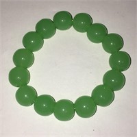 Beaded Jade Stretch Bracelet