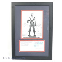 Evel Knievel Signed Photo + Eye Card