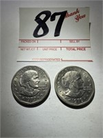 2 - 1979 Susan B. Anthony $1 Dollar Coins