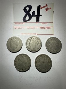 5 V Liberty Head Nickels