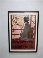 Italian "Madame Butterfly" Framed Movie Poster