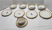 10pc Limoges Cream Soup Bowl Set