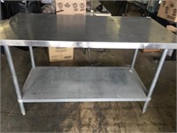 Stainless Steel Work Table 5ft x 30” x 3ft