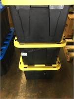 3 HDX Storage Totes 26” x 17” x 13”