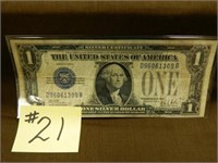 1928b Ser. $1 Silver Cert. "Funny Back" Bill