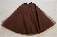 Cadillac Original Black Tulle Mesh Skirt Sz 10