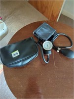 Blood pressure cuff with case
