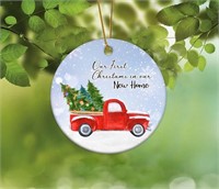 New, 2 pack, Christmas Pickup Truck Tree Circle