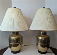 Mid Century Modern Brass lamps
