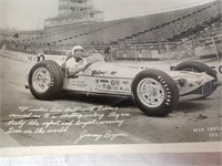 C7)Vintage 8x10 photo Jimmy Bryan 1958 Indy winner