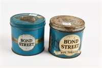 LOT 2 PHILIP MORRIS BOND STREET PIPE TOBACCO CANS