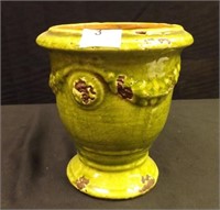 Lime Green Pottery Vessel