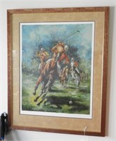Lot #2026 - Professionally framed Polo print in