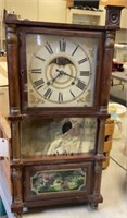 Vintage wall clock, as found
