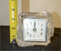 Crystal Clear Emerald 4" Clock