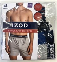New Izod 4 Pack Size 2XL Knit Boxers