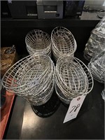 *LOT*(41)CHROME WIRE OVAL SERVING BASKETS