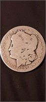 1897 Morgan silver dollar New Orleans mint