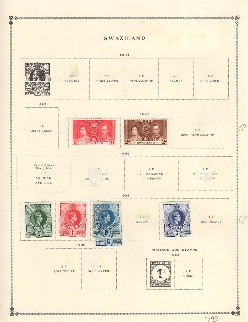 SWAIZILAND COLLECTION - MINT & USED - SCV: $60.55