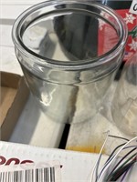 Glass canister with no lid