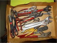Pliers, wrenches, wire cutters, etc