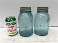 Ball blue mason jars