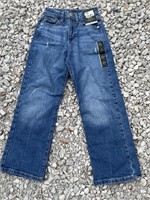 Size 7kids , high-rise Dad jeans adjustable waist