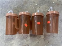 Four jumbo tumblers