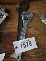 2 X'S BID ADJUSTABLE CRESCENT STYLE WRENCHES