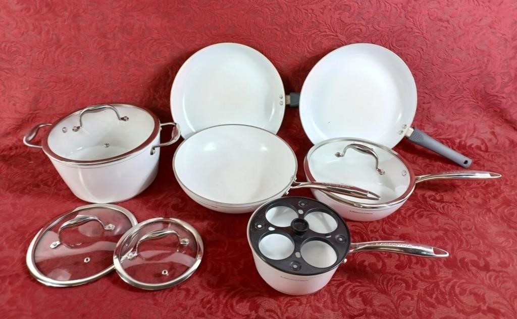 4 pieces of Lagostina cookware and 2 PC frying