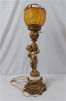 Bronze lamp 23" tall