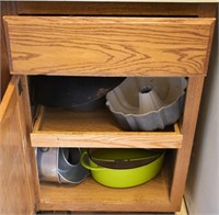 Kitchen Cabinet Contents - Cake Pans & More